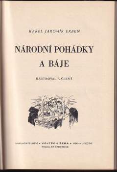 Karel Jaromír Erben: Národní pohádky a báje