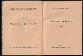 Božena Němcová: Národní pohádky
