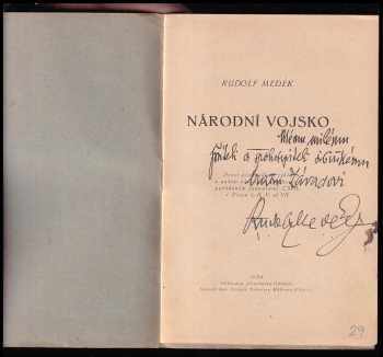 Rudolf Medek: Národní vojsko
