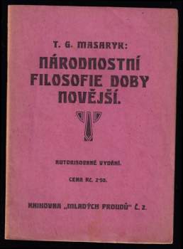 Národnostní filosofie doby novější
