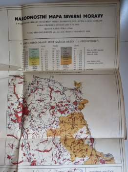 Národnostní mapa severní Moravy