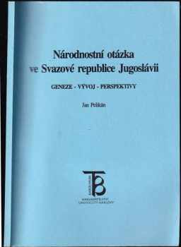 Národnostní otázka ve Svazové republice Jugoslávii