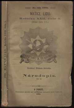 Jaroslav Vlach: Národopis