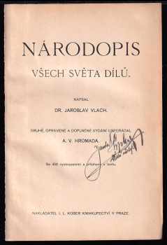 Jaroslav Vlach: Národopis všech světa dílů