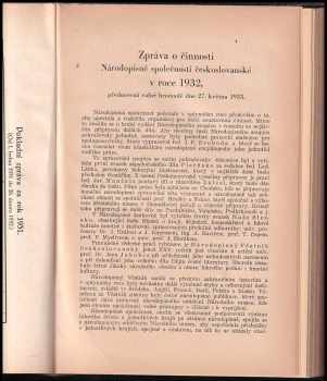 Jiří Horák: Národopisný věstník českoslovanský XXV.-XXVI. + Zpráva o činnosti Národopisné společnosti českoslovanské v roce 1931 + Ročník XXVII. - XXVIII. +