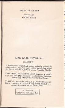 Joris-Karl Huysmans: Naruby