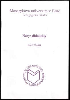 Josef Maňák: Nárys didaktiky
