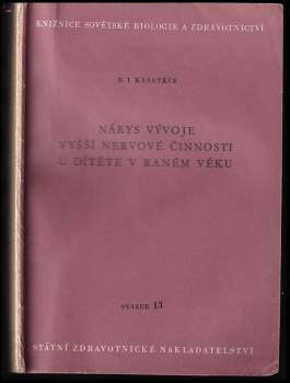 Nárys vývoje vyšší nervové činnosti u dítěte v raném věku