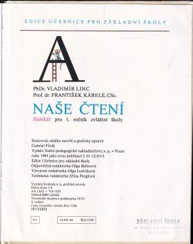 František Kábele: Naše čtení