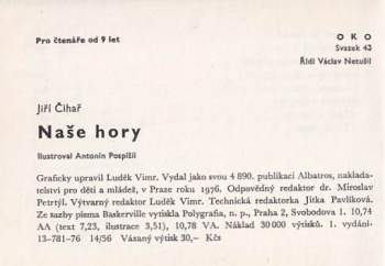 Jiří Čihař: Naše hory