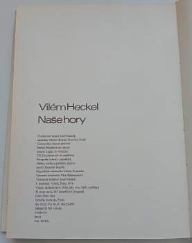 Josef Kunský: Naše hory