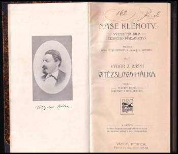 Vítězslav Hálek: Naše klenoty - Význačná díla českého písemnictvní - sv 7. - 10. - Vítězslav Hálek
