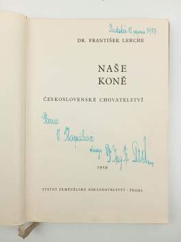 František Lerche: Naše koně