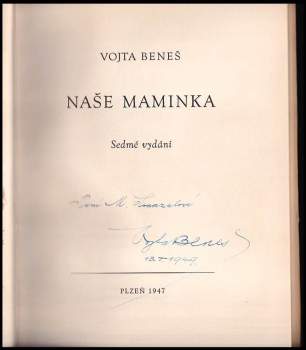 Vojta Beneš: Naše maminka
