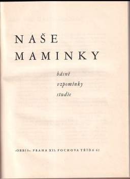 Naše maminky