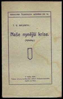 Naše nynější krise