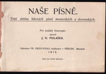 J.N Polašek: Naše písně