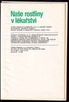 Jaroslav Korbelář: Naše rostliny v lékařství