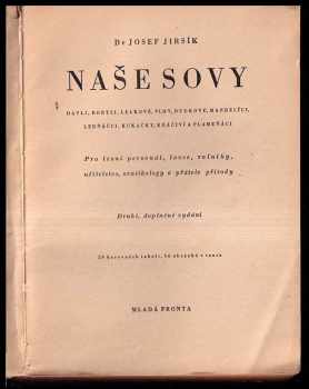 Josef Jirsík: Naše sovy