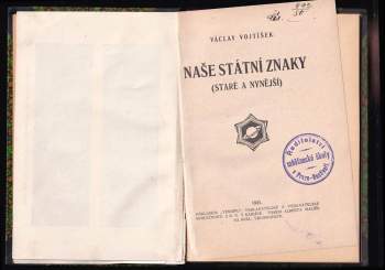 Václav Vojtíšek: Naše státní znaky
