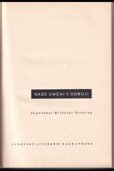 Naše umění v odboji