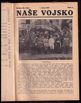 Rudolf Procházka: Naše vojsko, ročník III. (kompletní ročník) 1929 - 1930