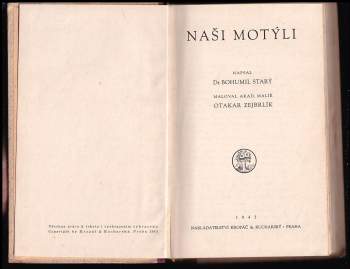 Bohumil Starý: Naši motýli