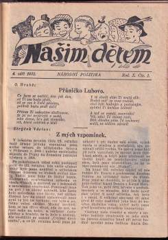 Našim dětem Roč. X čísla 1-52