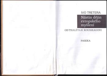 Ivo Tretera: Nástin dějin evropského myšlení