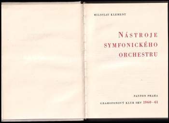 Miloslav Klement: Nástroje symfonického orchestru