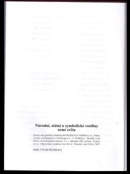 National state and symbolic plants of the world