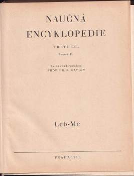 Naučná encyklopedie - Slovník přírodních věd