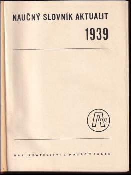 Naučný slovník aktualit 1939