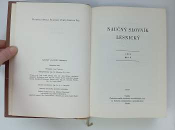 Naučný slovník lesnický 1 - 3 KOMPLET