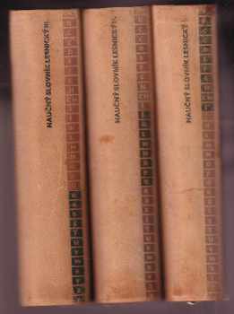 Naučný slovník lesnický 1 - 3 KOMPLET