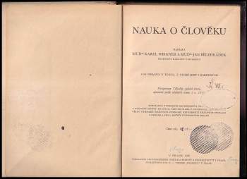 Karel Weigner: Nauka o člověku