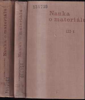 Ladislav Jeníček: Nauka o materiálu III - 1+2