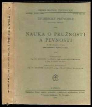 Nauka o pružnosti a pevnosti