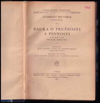 Zdeněk Bažant: Nauka o pružnosti a pevnosti