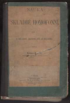 Karel Knittl: Nauka o skladbě homofonní. Díl 1, O skladbě jednohlasé (o melodii)