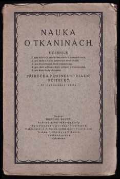 Bohumil Suchý: Nauka o tkaninách