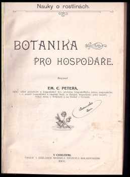 Emanuel Petera: Botanika pro hospodáře