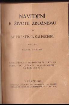 František Saleský: Navedení k životu zbožnému