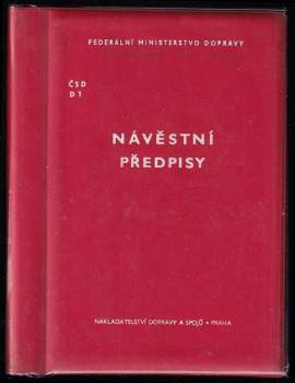 Návěstní předpisy - účinnost od 1.1.1987