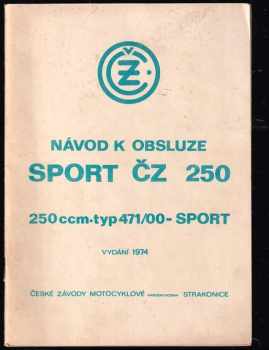 Návod k obsluze Sport ČZ 250