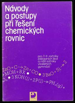Václav Kolský: Návody a postupy při řešení chemických rovnic