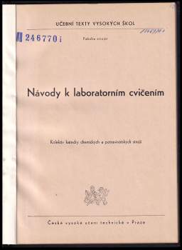 Návody k laboratorním cvičením