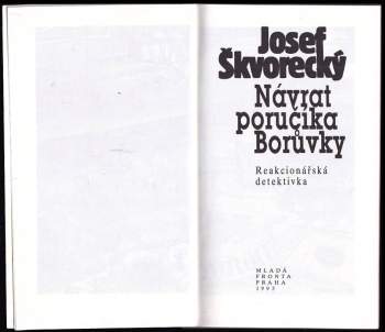 Josef Škvorecký: Návrat poručíka Borůvky