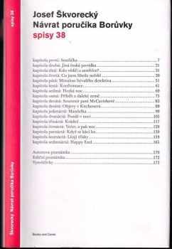 Josef Škvorecký: Návrat poručíka Borůvky - reakcionářská detektivka