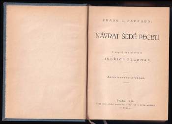 Frank L Packard: Návrat šedé pečeti